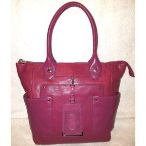 MARC BY MARC JACOBS EXTRA-LARGE PINK LEATHER HOBO HANDBAG